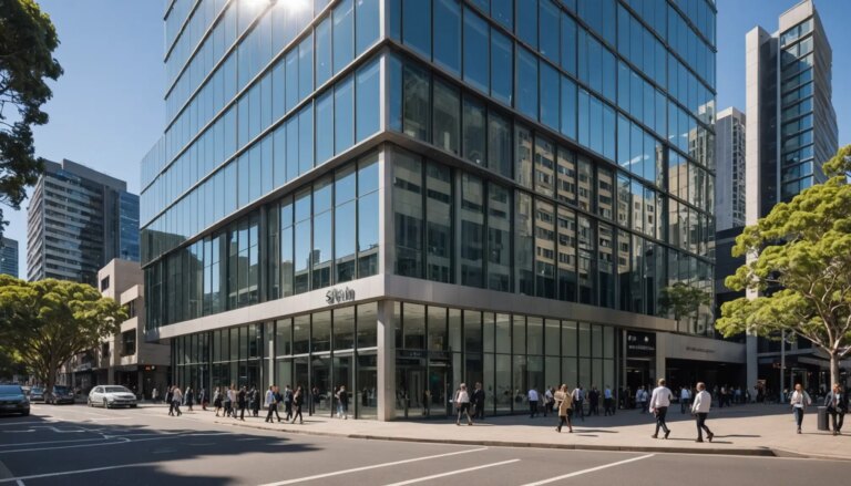 Modern Sydney CBD commercial building exterior where a lease agreement lawyer would review tenancy contracts